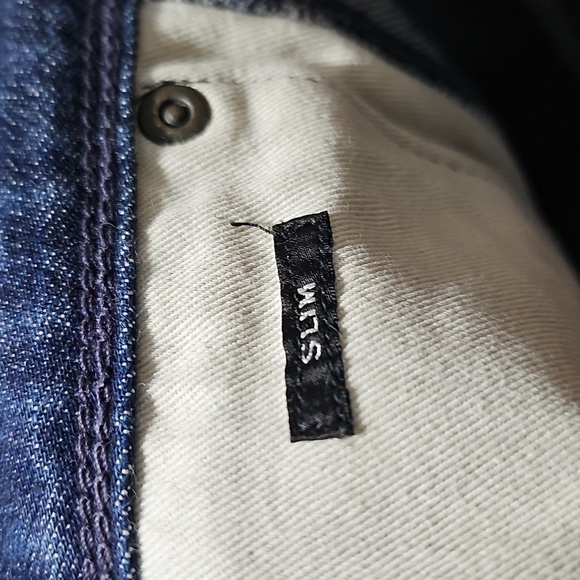 Ralph Lauren Dark Denim Button Fly Slim Jeans Size 36x30‎ - Picture 8 of 10